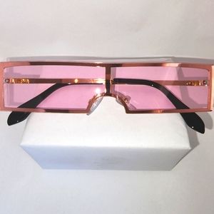 2 for $14 New Retro Pink Square Lense Sunglasses with Gold Frame